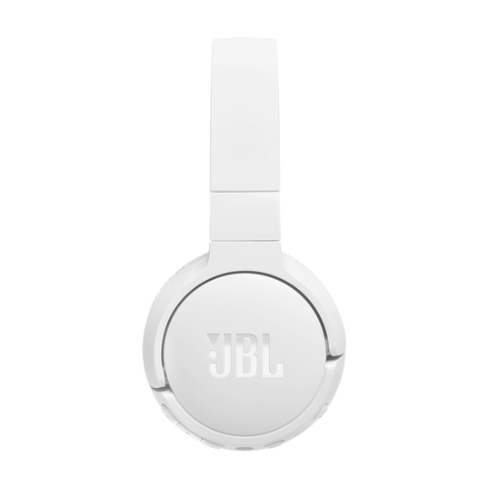 JBL Tune 670NC - White - Adaptive Noise Cancelling Wireless On-Ear Headphones - Right